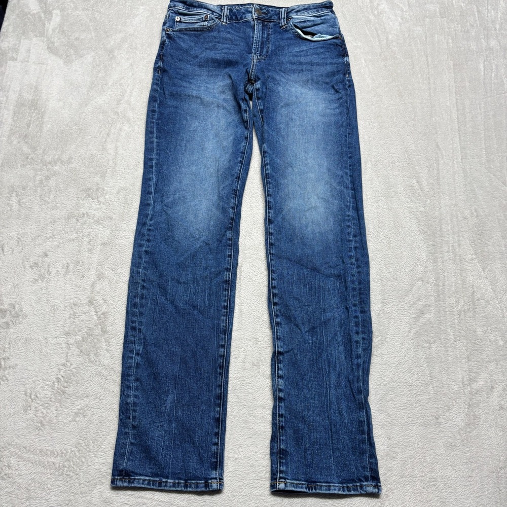 American Eagle Slim Straight Denim Jeans Mens 30x33‎ Medium Wash